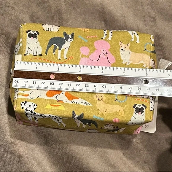 Dana Herbert Dog Print Cosmetic Case - Picture 10 of 12